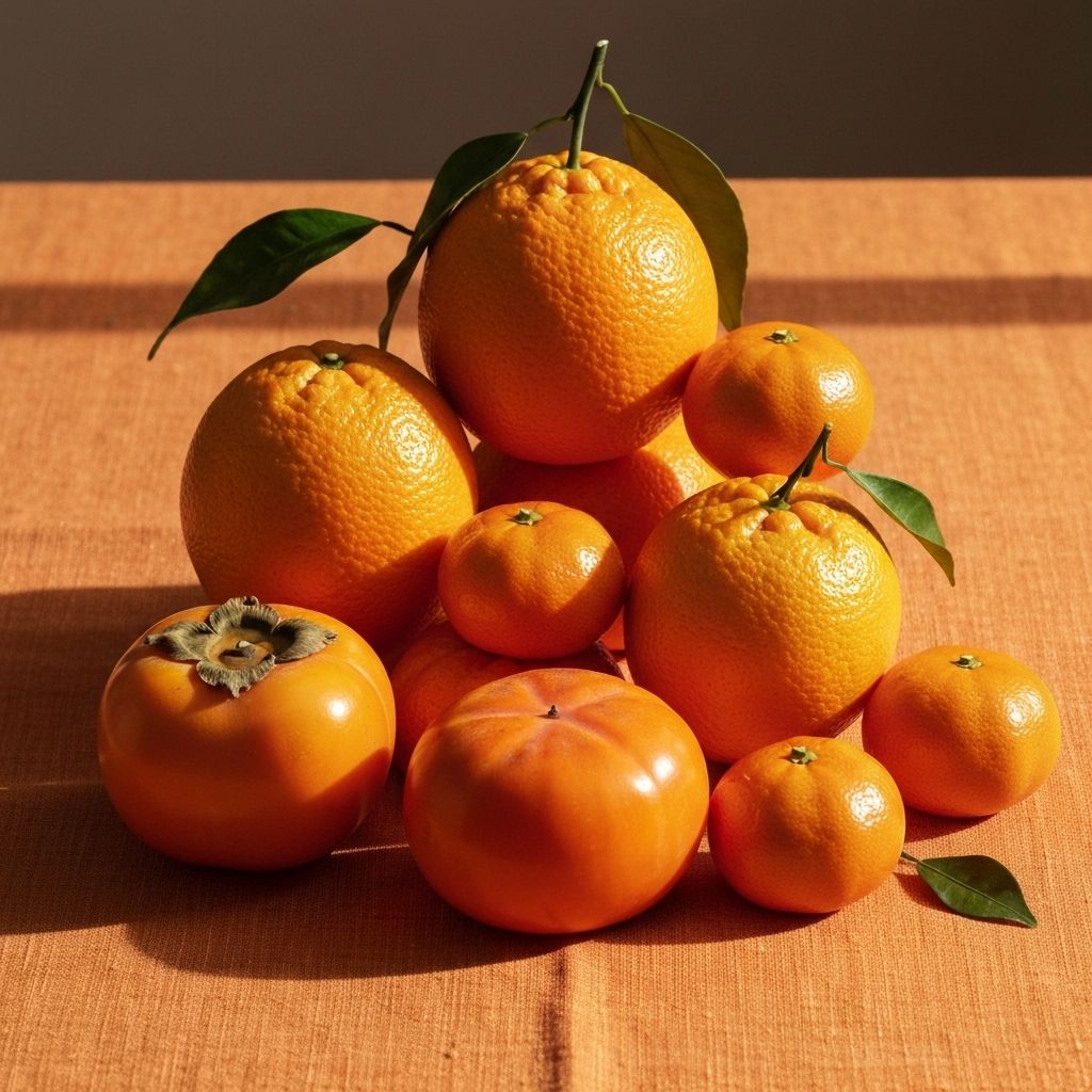 Orange citrus fruits